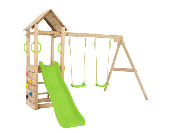 Aire de jeux en bois "Gessette" - : L. 275 x l. 290 x H. 210 cm