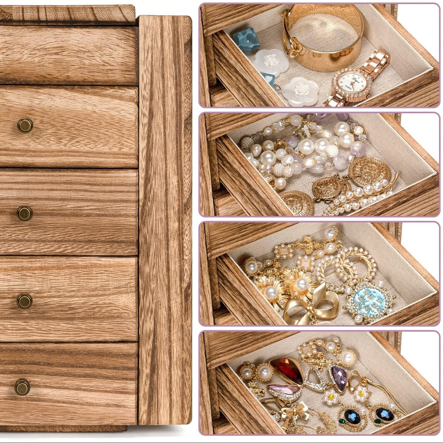 boite a bijoux en bois artisanal