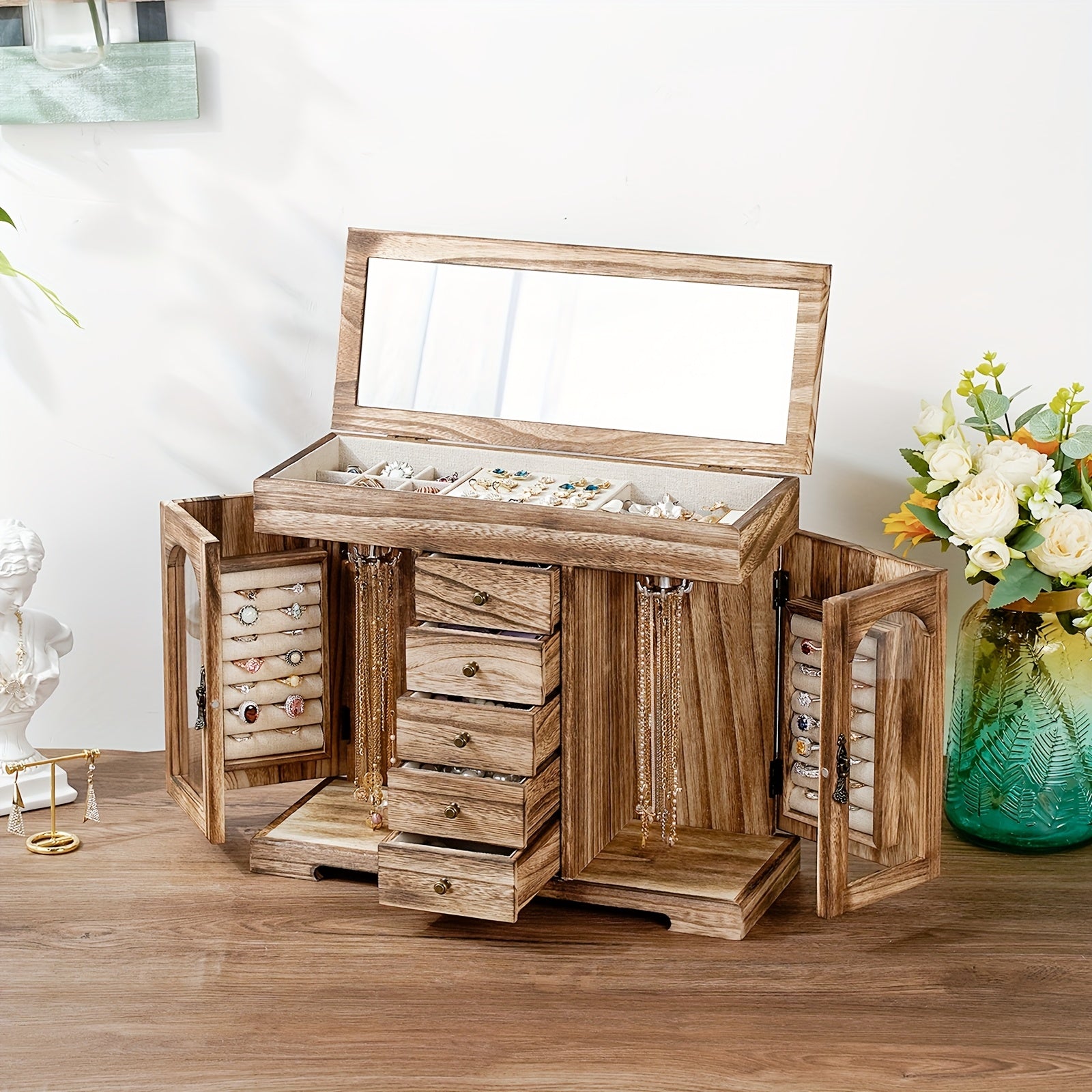 boite a bijoux en bois original