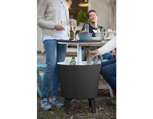 Table de cocktail isotherme vert amande "Cool Bar" - 30L - Keter
