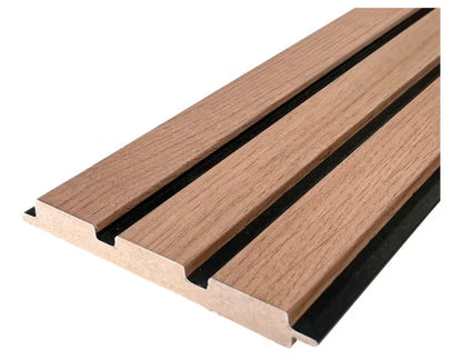 Paquet de 6 panneaux avec 3 lattes, finition chêne naturel